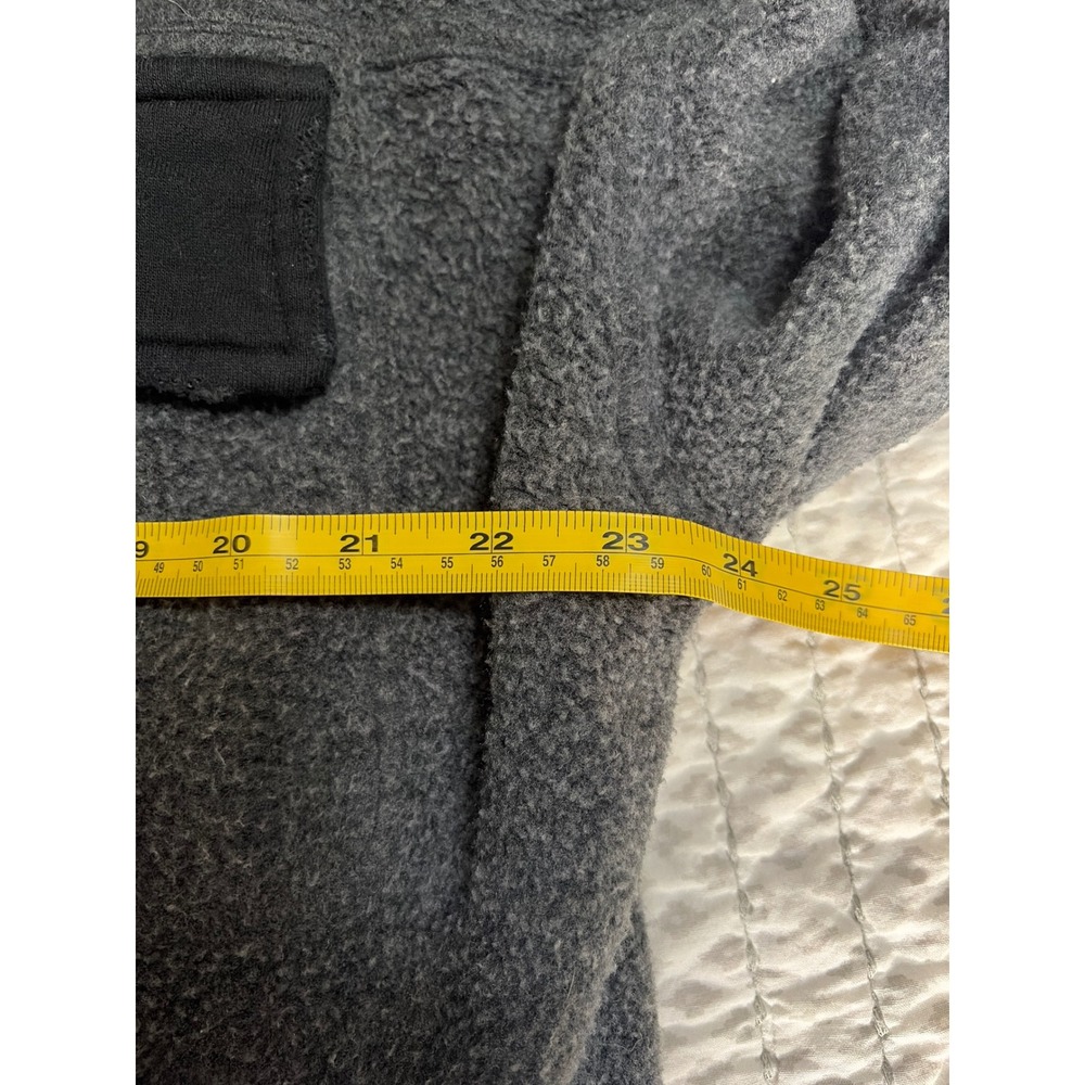 Free People Ruby Jacket Charcoal Grey Black Fleece Oversized Shacket Womens M - Picture 5 of 6